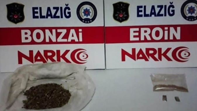 Elazığ&#039;da uyuşturucu operasyonları: 2 tutuklama