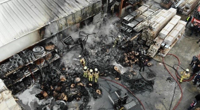 Çatalca&#039;da korkutan fabrika yangını!