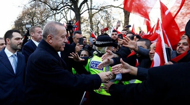 Cumhurbaşkanı Erdoğan&#039;a Londra&#039;da yoğun ilgi