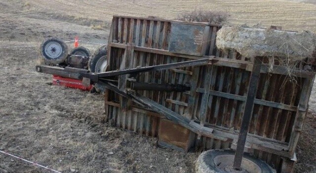 Elazığ&#039;da traktör devrildi: 1 ölü