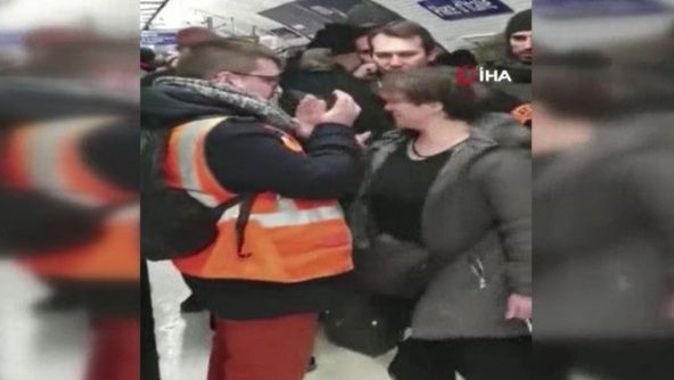Fransa&#039;da grev yapmayan metro sürücüsü kadını linç ettiler