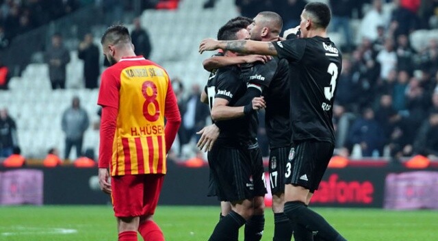 Süper Lig&#039;in 13. hafta kapanış maçında Beşiktaş, Kayserispor&#039;u 4-1 yendi
