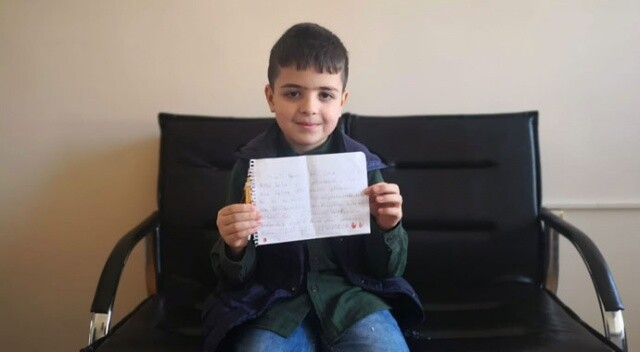 8 yaşındaki çocuktan anlamlı hareket! Yardım paketinin içine bıraktığı notla büyük ders verdi