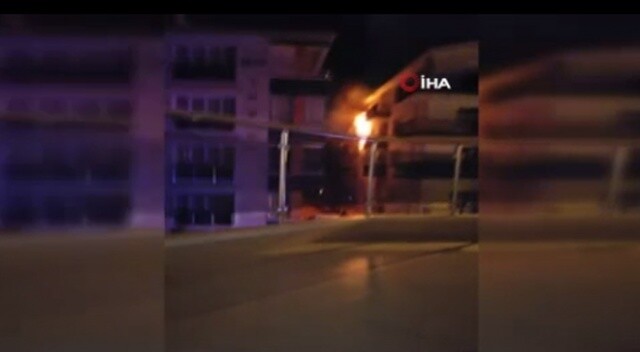 Ankara&#039;da ev yangını korkuttu