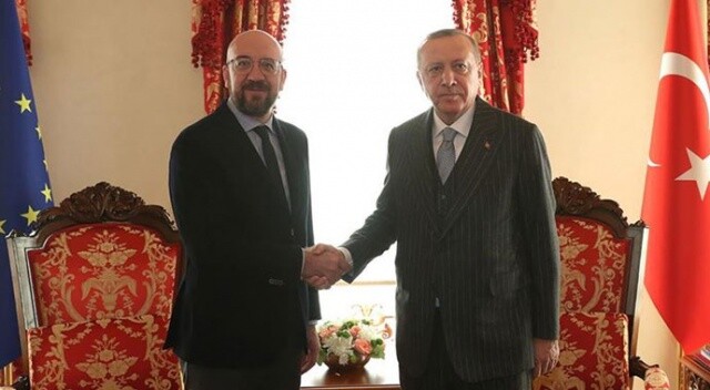 Cumhurbaşkanı Erdoğan, AB Konseyi Başkanı Michel&#039;i kabul etti