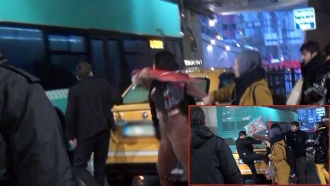 Taksim’de olaylı akşam! Kadın turist şemsiyeyle saldırdı, taksici tekmeyle karşılık verdi