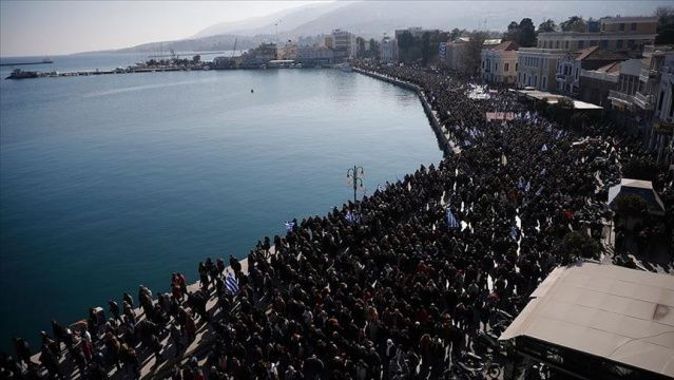 Yunan adalarında &#039;göçmen krizi&#039; grevi