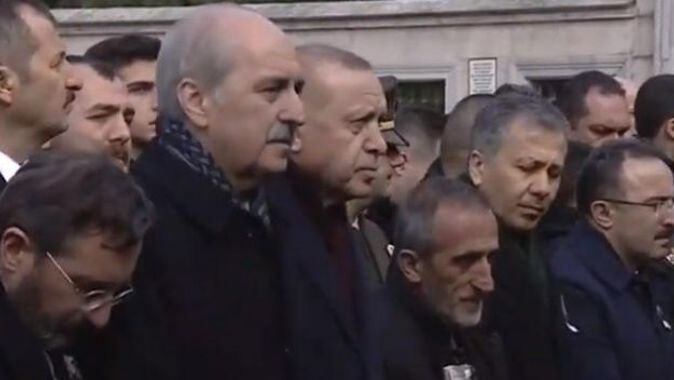 Çığ şehitlerine veda! Cumhurbaşkanı Erdoğan şehit cenazesinde