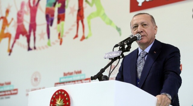 Cumhurbaşkanı Erdoğan, Burhan Felek Atletizm Pisti’nin açılışını yaptı
