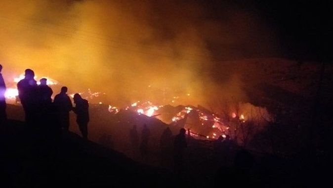 Erzurum&#039;daki yangın 4 saat sonra kontrol altına alındı