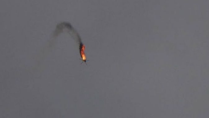 Halep kırsalında Esad rejimine ait bir helikopter daha düşürüldü