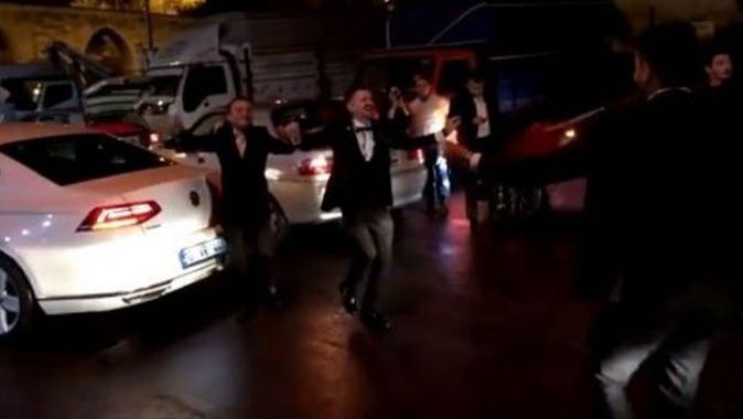 İstanbul&#039;da düğün konvoylarında şoke eden görüntüler kamerada