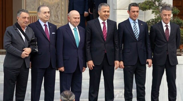İstanbul Valiliğinde futbol zirvesi! Dört büyük kulübün başkanları bir araya geldi