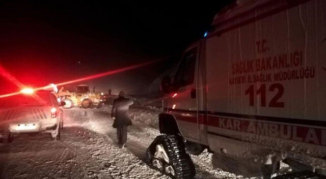 Kayseri-Kahramanmaraş kara yolu çığ düşmesi sonucu ulaşıma kapandı