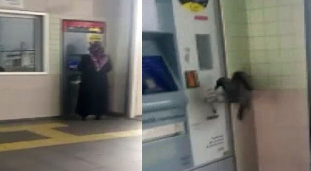 Marmaray’da kartına yükleme yapan kadının parasını çalan karga kamerada