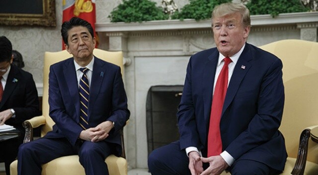 Japonya Başbakanı Abe ve ABD Başkanı Trump&#039;tan telekonferans görüşmesi