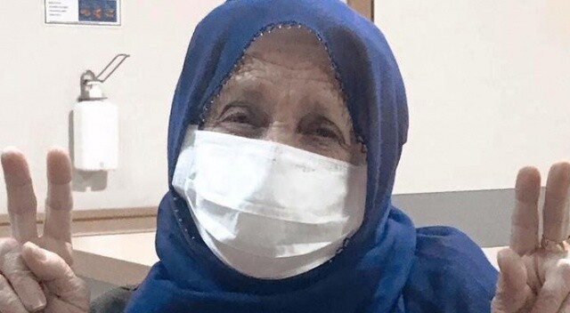 79 yaşındaki kadın korona virüsü yendi