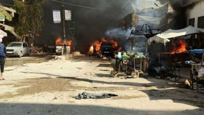 Afrin&#039;de bomba yüklü tankerle terör saldırısı: 11&#039;i çocuk 40 ölü