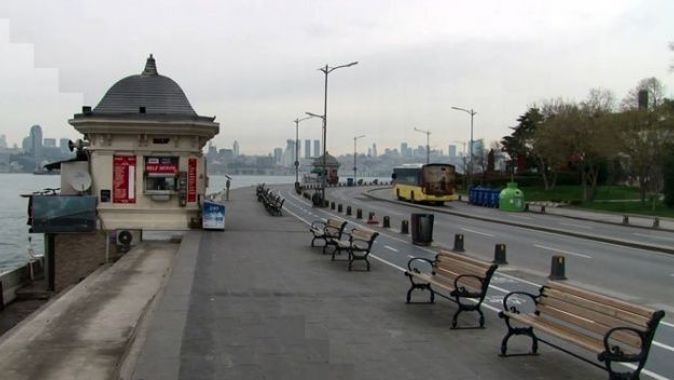 Koronavirüs nedeniyle İstanbul&#039;un sahilleri boş kaldı