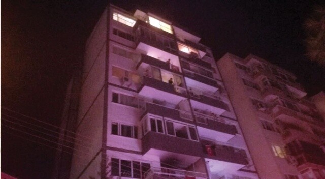 9 katlı binada korkutan yangın