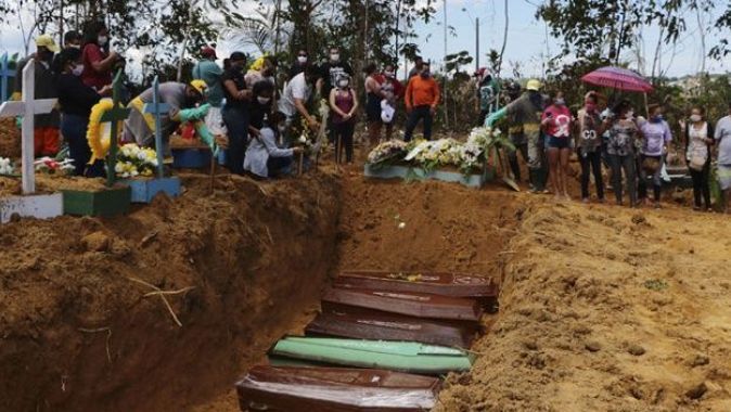 Brezilya&#039;da son 24 saatte Covid-19 nedeniyle 610 kişi öldü
