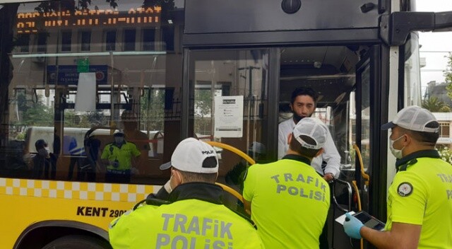 İstanbul&#039;da toplu taşıma araçları ve ticari taksilere koronavirüs denetimi