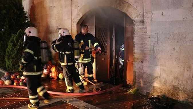 Kırklareli&#039;nde tarihi çarşıda yangın