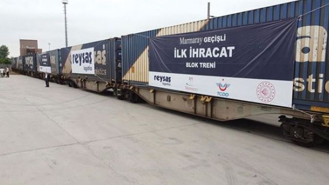 Marmaray geçişli ilk ihracat blok treni Sakarya&#039;dan yola çıkıyor