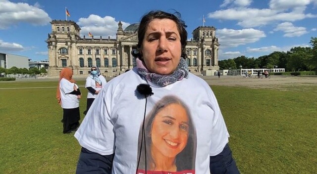 PKK tarafından kızı kaçırılan Maide T. Alman Meclisi önündeki eylemine devam etti