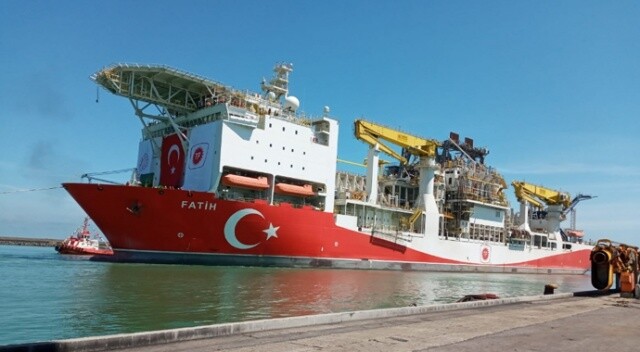 Fatih Sondaj Gemisi Trabzon Limanı’na giriş yaptı