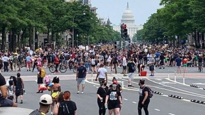 Washington’da Floyd protestoları yeniden hareketlendi