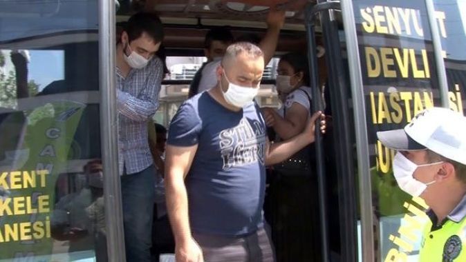 12 kişilik minibüsten 30 yolcu çıktı! Denetimde binlerce lira ceza yağdı