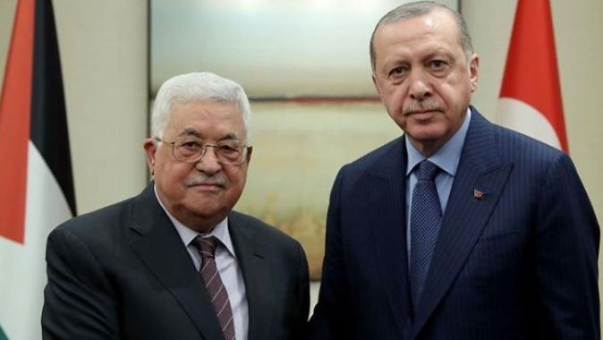 Cumhurbaşkanı Erdoğan ile Filistin Devlet Başkanı Abbas telefonda görüştü