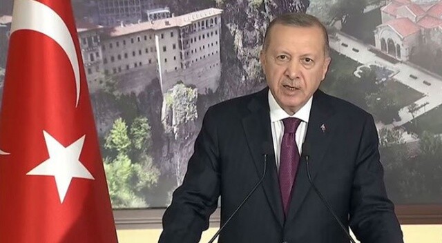 Cumhurbaşkanı Erdoğan: Sümela Manastırı Türkiye&#039;nin her türlü medeniyet mirasına sahip çıktığının somut örneği