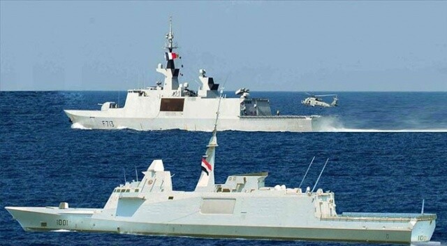Mısır Ordusu Akdeniz&#039;de Fransa ile yaptığı ortak tatbikatı sahte fotoğraf ile duyurdu
