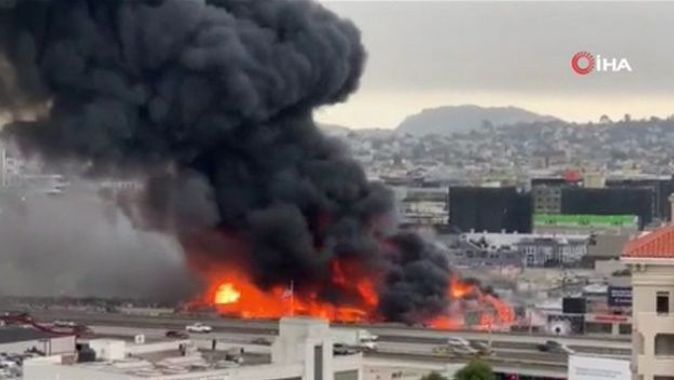 San Francisco&#039;da korkutan yangın