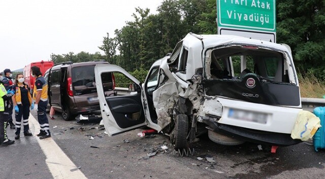 Anadolu Otoyolu&#039;nda zincirleme kaza: 8 yaralı