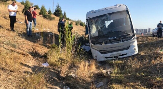 Ankara&#039;da yolcu otobüsü Aselsan personelini taşıyan minibüse çarptı: 1 ölü, 2&#039;si ağır 8 yaralı