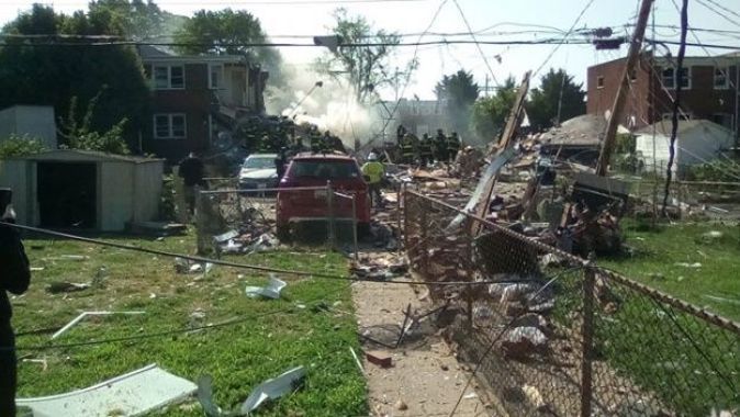 Baltimore&#039;da doğal gaz patlaması: 1 ölü