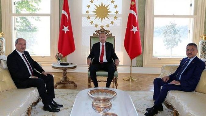 Cumhurbaşkanı Erdoğan KKTC Başbakanı Tatar&#039;ı kabul etti