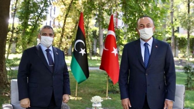 Dışişleri Bakanı Çavuşoğlu, Libya Yüksek Konsey Başkanı Mişri ile görüştü