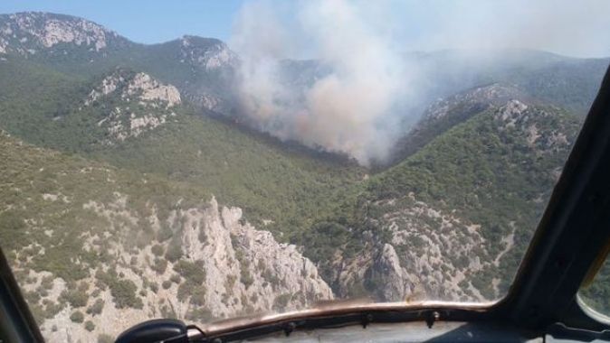 İzmir&#039;de orman yangını: Ekipler müdahale ediyor