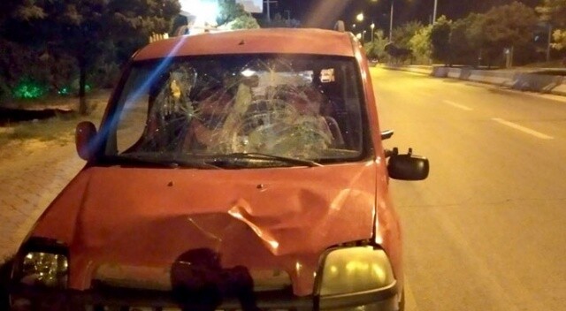 Kırıkkale&#039;de feci kaza! Hafif ticari aracın çarptığı kişi öldü