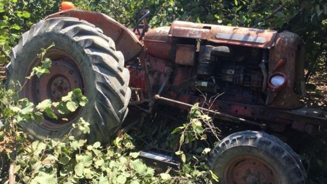 Kontrolden çıkarak takla atan traktör altında kalan sürücü hayatını kaybetti