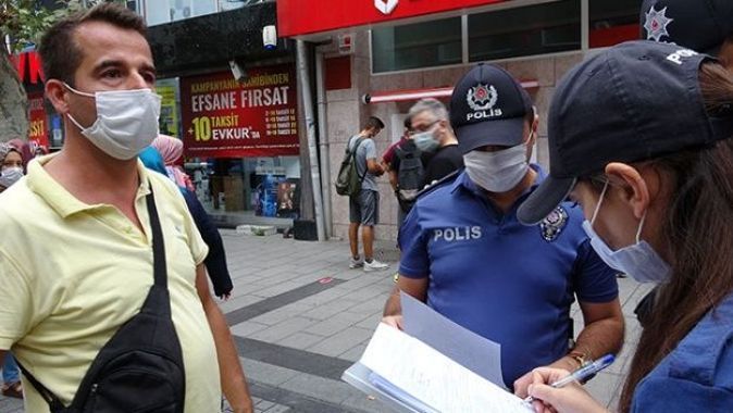 Maske takmayan vatandaştan polise tehdit: Senin ismini öğreneceğim ben