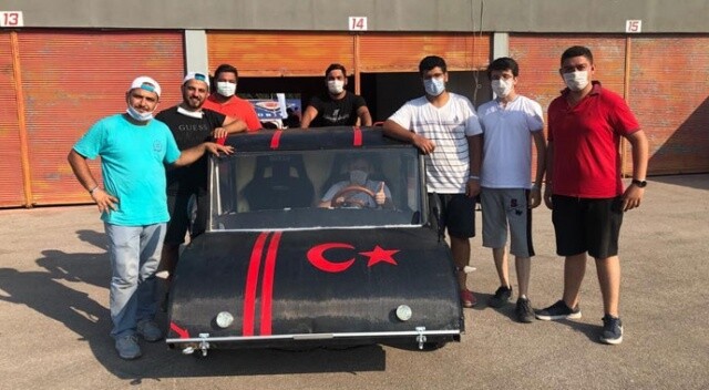 Öğrenciler yerli ve milli elektrikli araç üretti