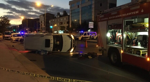 Sancaktepe’de Emniyet kemeri takılı olmayan sürücü, kazada, araçtan savrularak öldü
