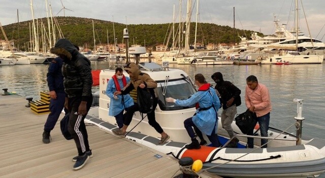 Yunanlılar tarafından geri itilen 10 düzensiz göçmen kurtarıldı