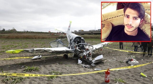 Büyükçekmece’de düşen uçağın genç pilotu hayatını kaybetti