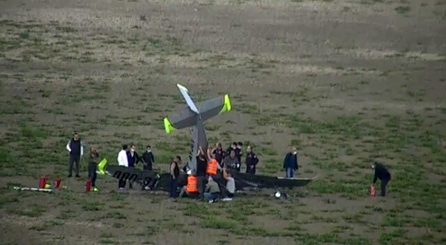 Hezarfen Havalimanı’ndan havalanan eğitim uçağı düştü